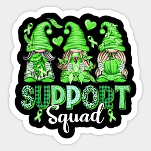 Funny Gnomies Support Squad Mental Health Awareness Sticker